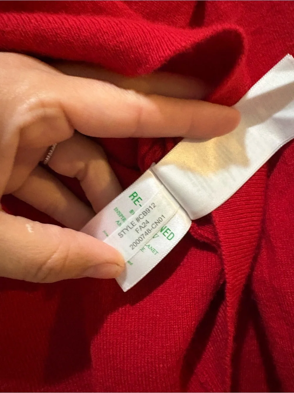 J. Crew XS  Cashmere Women's Red Long-Sleeve Polo Sweater